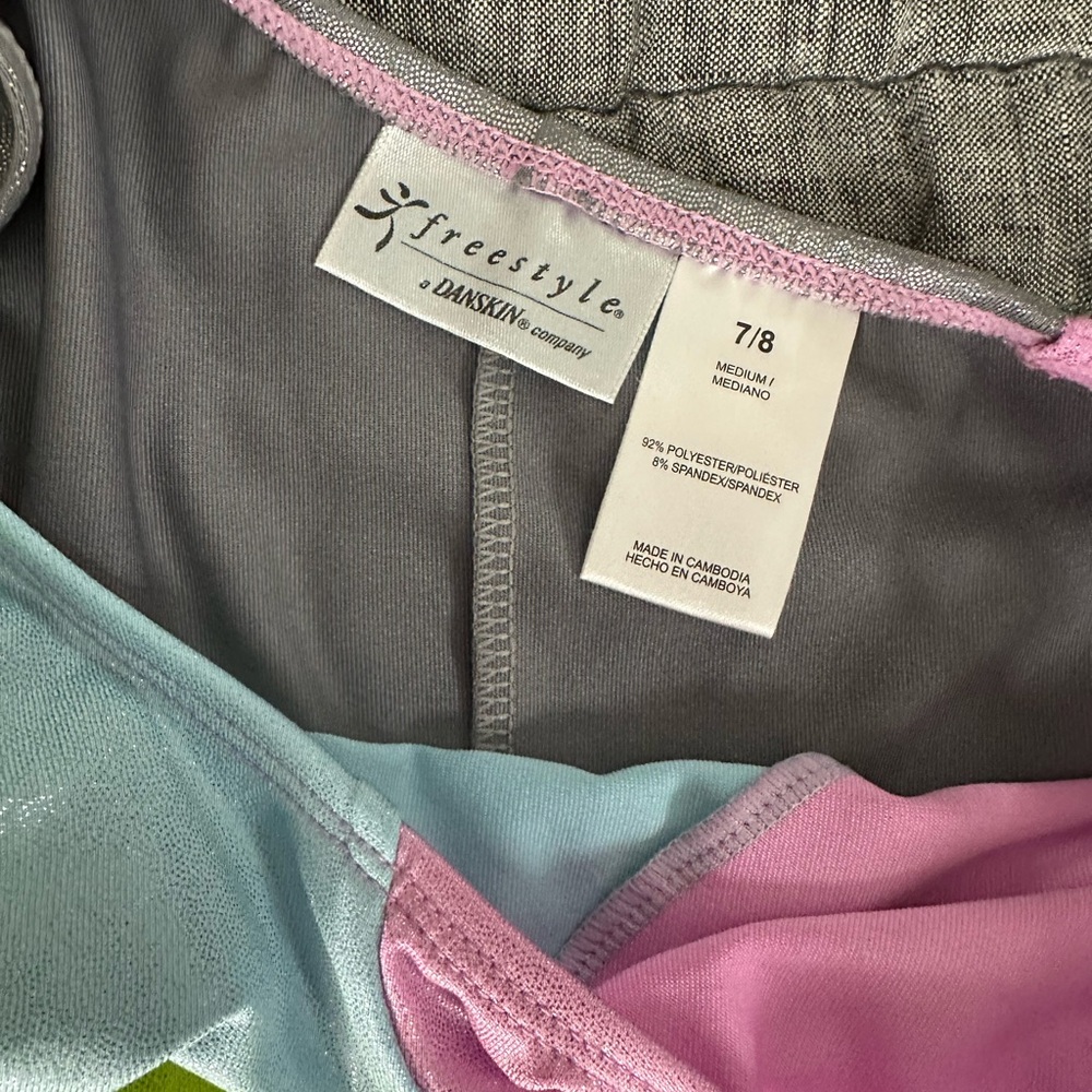 Colorful Sleeveless Leotard biketard unitard 7/8 - Picture 3 of 3